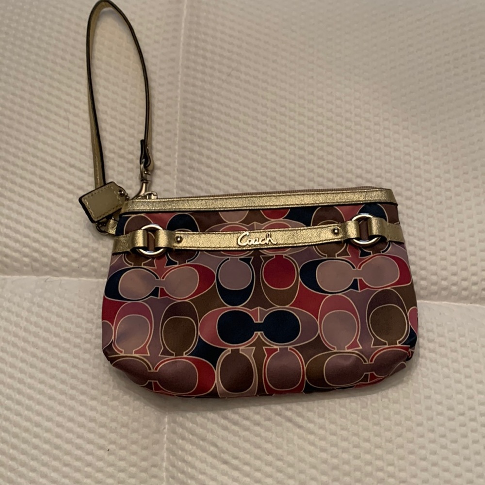 Coach Satin Wristlet